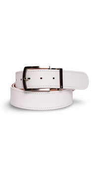 Full Grain White Belt