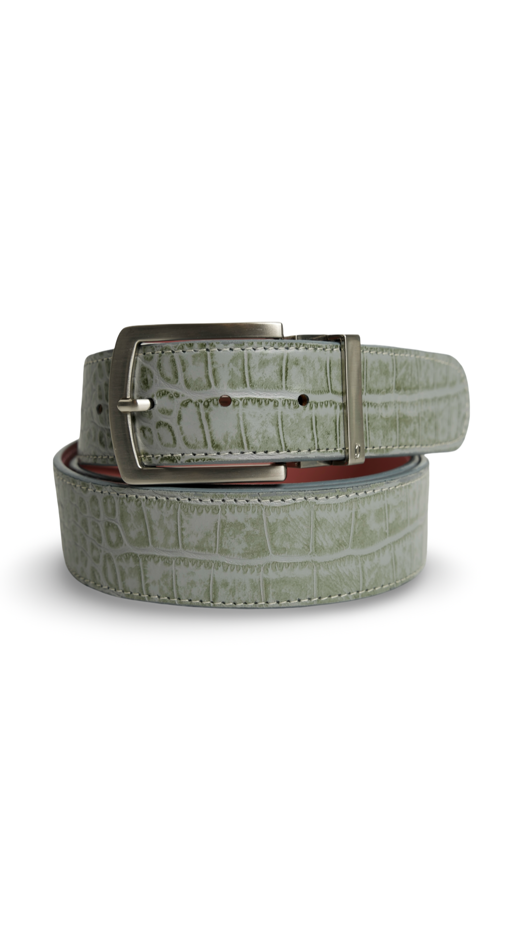 Grey Crocodile Belts
