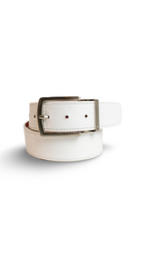 White LIzard Belts