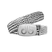 Black and white Crocodile Belts