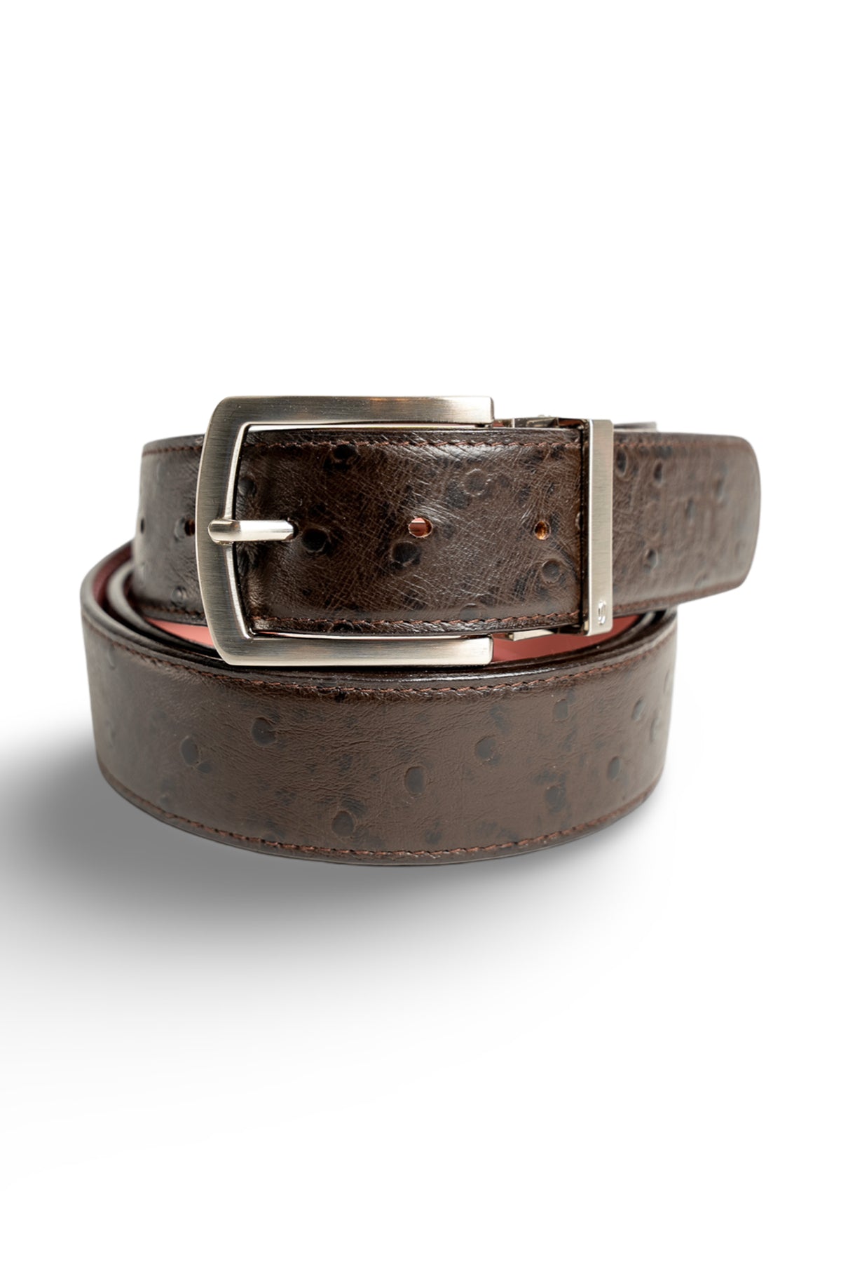 Brown Ostrich Belts