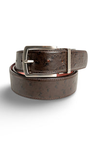 Brown Ostrich Belts