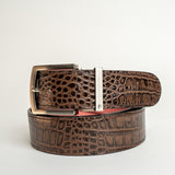 Brown crocodile Belts
