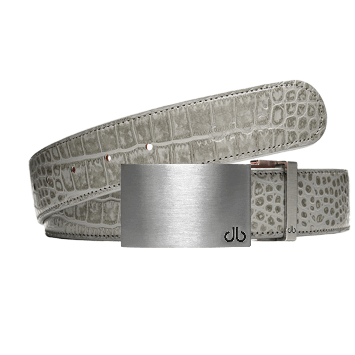 Grey Crocodile Belts
