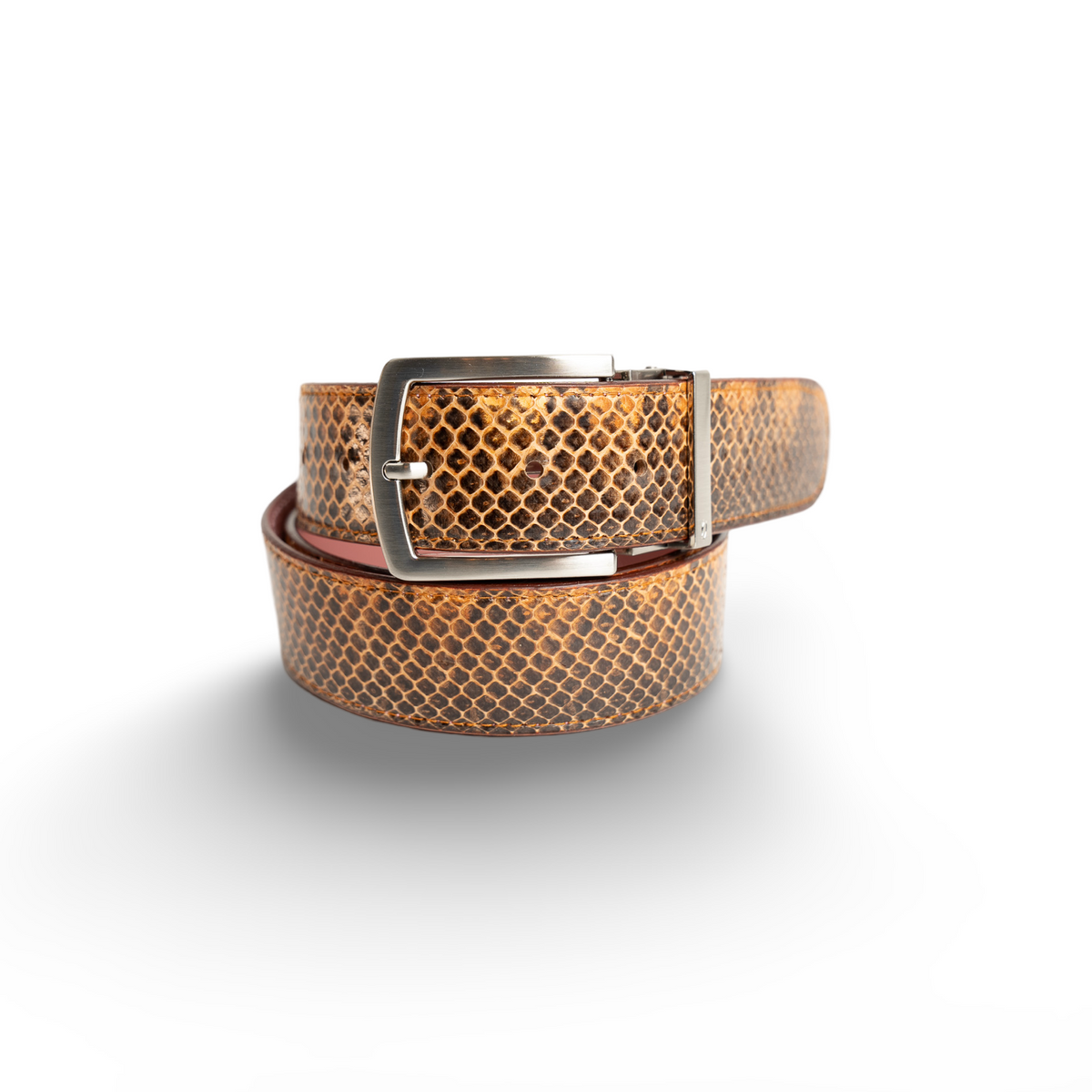 Brown Snakeskin Belts