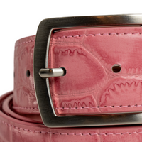 Pink Crocodile Belts