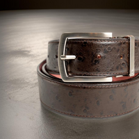 Brown Ostrich Belts