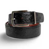 Black Ostrich Belts