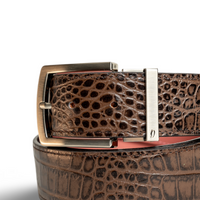 Brown crocodile Belts