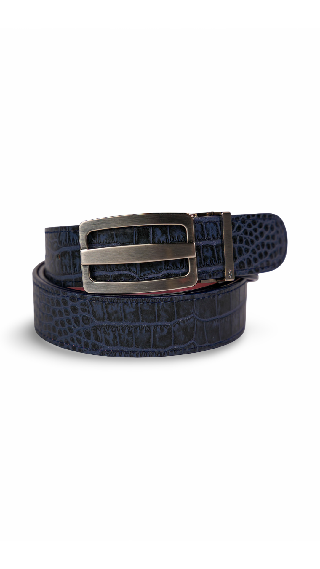 Navy Crocodile Belts