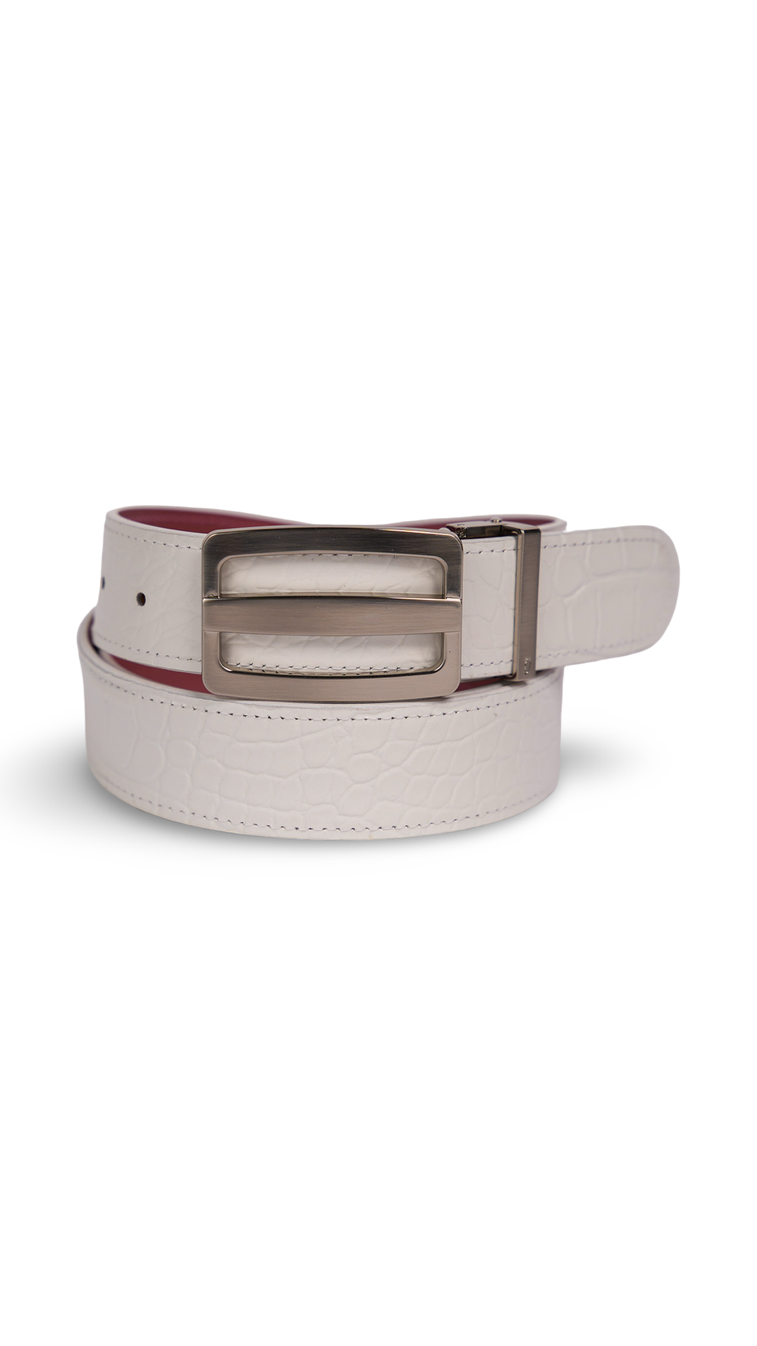 White Crocodile Belts