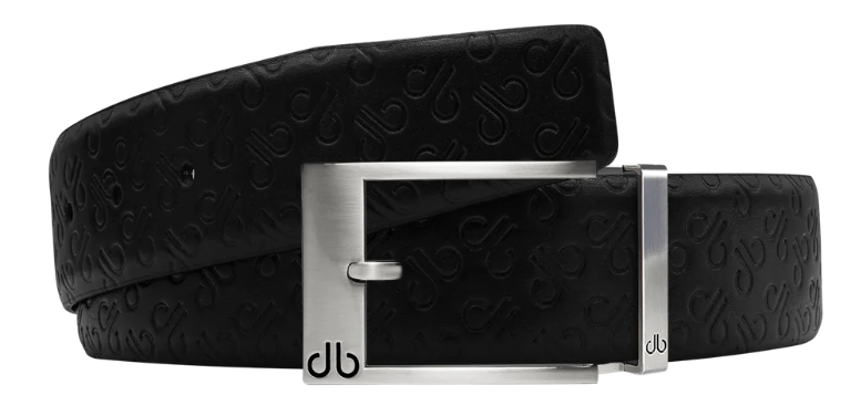 Embossed Leather Belt - db Icon Pattern
