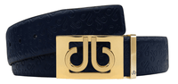 Embossed Leather Belt - db Icon Pattern