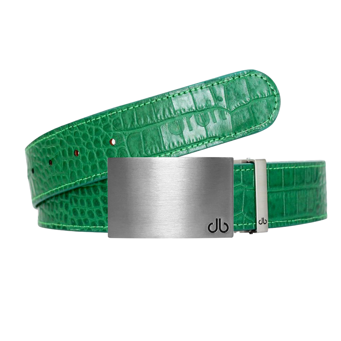 Green Crocodile Belts
