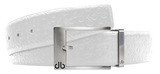 Embossed Leather Belt - db Icon Pattern