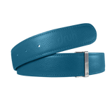Aqua Full Grain Leather Belt Straps Druh Belts USA