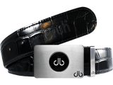 Black / Ballmarker Crocodile Leather Belts Druh Belts USA