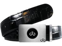 Black / Ballmarker Crocodile Leather Belts Druh Belts USA