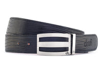 Black Lizard / Three Bar Lizard Leather Belts Druh Belts and Buckles | US & Canada