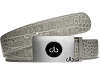 Graphite Gray / Ballmarker Crocodile Leather Belts Druh Belts USA