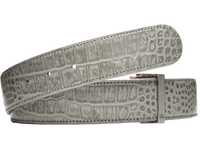 Graphite Grey Crocodile Leather Collection Druh Belts USA