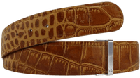 Light Brown Crocodile Leather Collection Druh Belts USA
