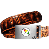 Arnold Palmer Ballmarker Golf Belt Crocodile Leather Red