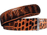 Medium Brown Crocodile Leather Collection Druh Belts USA