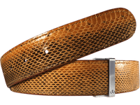 Medium Brown Golf Belt - Snakeskin Leather - Druh Belts