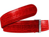 Red Crocodile Leather Collection Druh Belts USA