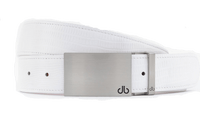 Silver Block Lizard White Belts Druh USA