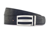 Three Bar Ostrich Black Belts Druh Belts USA